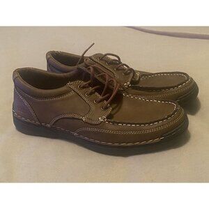 Izod Franklin Size 9M Mens Dark Tan Shoes Memory Foam